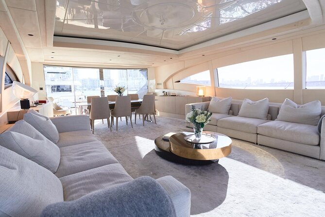 108 ft Neoprene Overmarine Yacht - A full-day charter with room to slow down