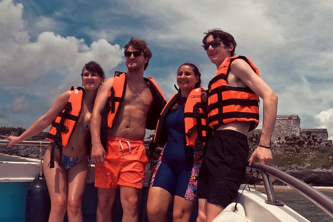 2-Hour Snorkeling in Two Spots of Tulum's Reef - The boat view of El Castillo and Casa del Brujo