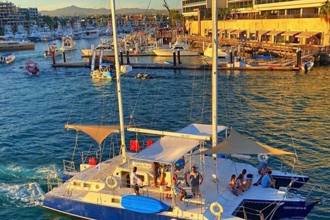 2 Hour Sunset Tour on Catamaran in Cabo San Lucas - Medano Beach and Cabo Bay at the end