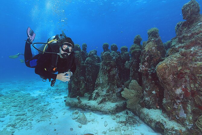 2 Tanks Dives Cancun Underwater Museum for Certified Divers - Manchones Reef at 33 feet: the stronger natural setting