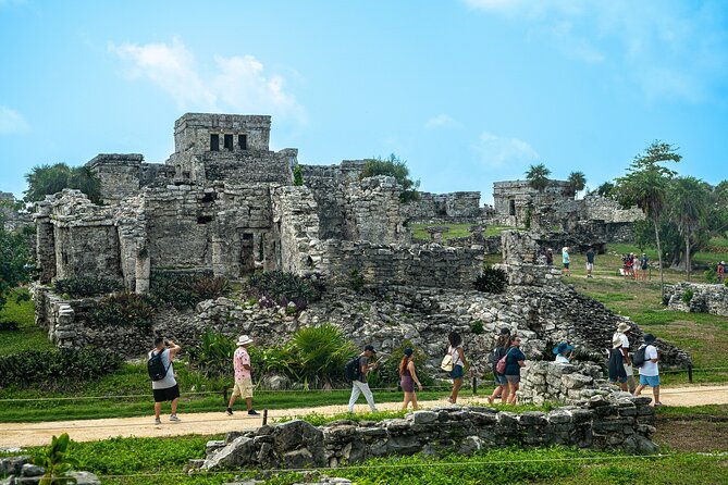 4x1: Coba, Cenote, Tulum and Playa del Carmen Tour from Cancun - Cobá: jungle shade and Nohoch Mul