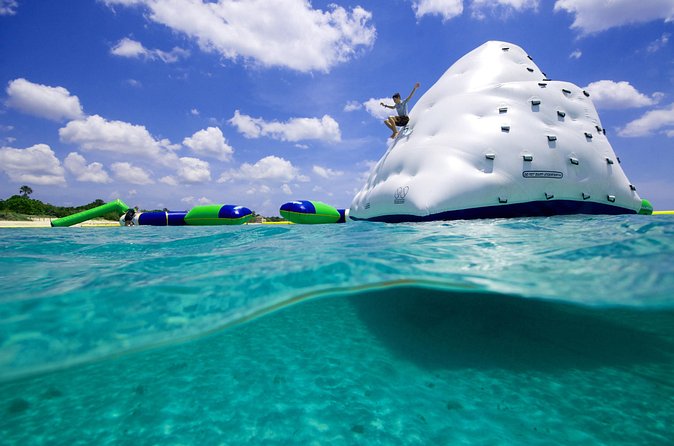 Aquatic Park at Mr. Sanchos Beach Club - How challenging is the floating water course?