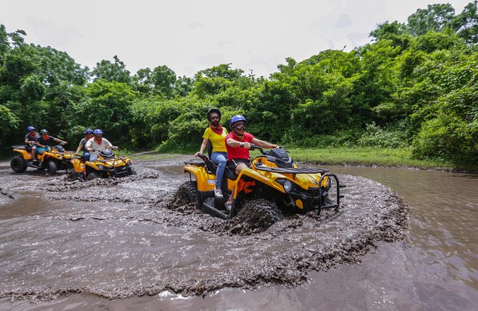 ATV Adventure to Jade Cavern with transfer - Getting ready: helmets, shoes, lockers, and dust