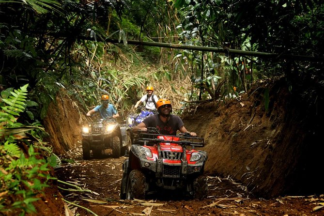 ATV Combo Horseback Riding, ATV, Ziplines, Cenote and Lunch - Cooling off in a Mayan cenote