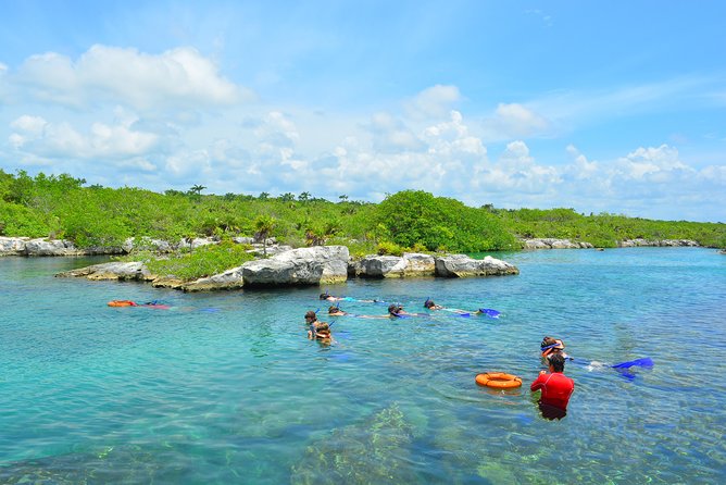 ATV Extreme and Snorkel Combo Tour from Cancun - Swimming in a cool jungle cenote