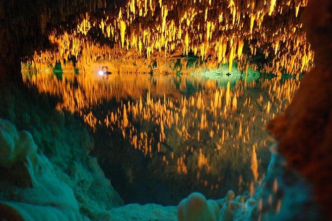 ATV Xtreme and Zipline Tour from Cancun - Entering the cenote cave