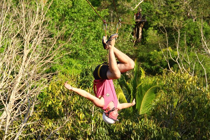 ATV, Ziplines & Cenote. Lunch & Tequila Tasting Included - Four ziplines and hanging bridges through the trees