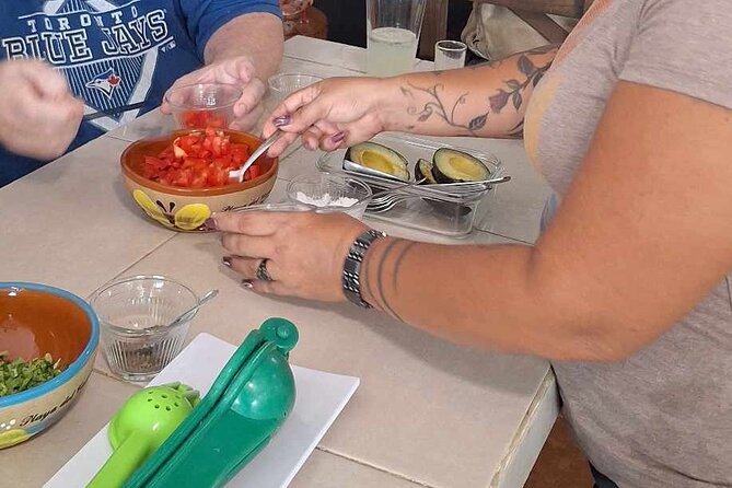 Authentic Beachfront Mexican Cooking Class Cafe Jaguar Costa Maya - Preparing tacos al pastor with your choice of filling