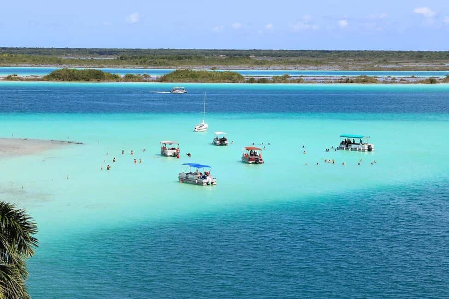 Bacalar: Lagoon, Pirate Canal, Stromatolite Day Trip w/Lunch - Reaching the lagoon by speedboat