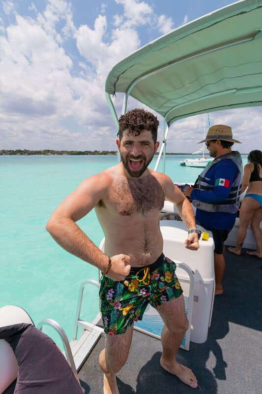 Bacalar: Lake of Seven Colors Pontoon Tour with Fruit - Island of Birds and the lagoon’s wildlife