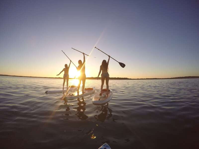 Bacalar Sunrise Stand Up Paddleboard: A Unique Experience - The Seven Colors Lagoon before breakfast