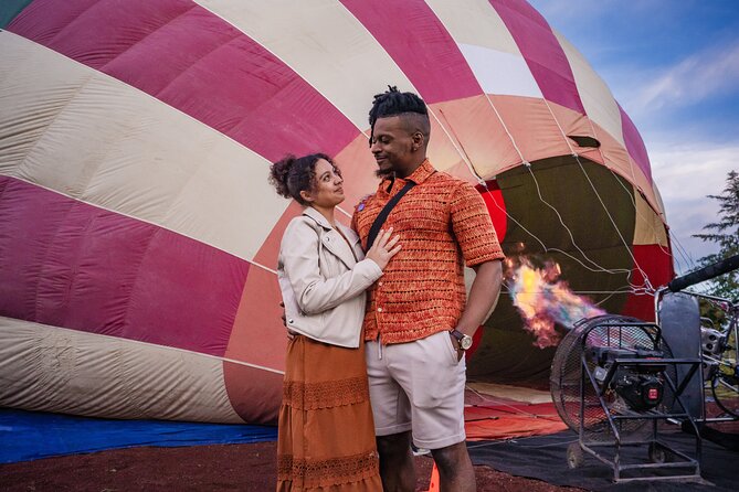 Balloon Flight with Breakfast in a Natural Cave and Transportation from CDMX - Sunrise above the Valley of Teotihuacán