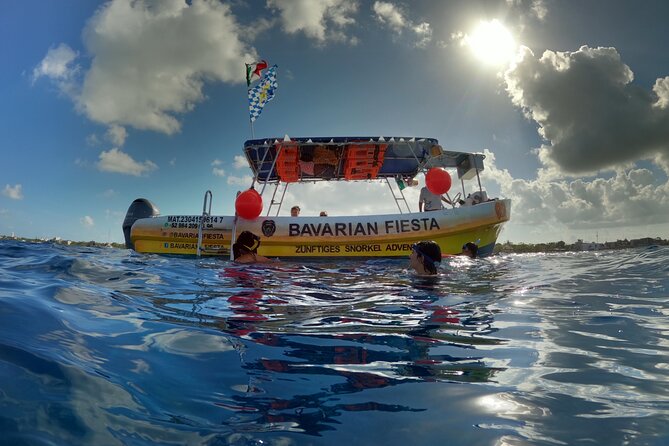 Bavarian Fiesta Snorkel Activity in Glass Bottom Boat at San Miguel de Cozumel - Shipwrecks, reef, and what you may actually see