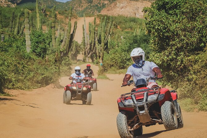 Beach ATV Adventure, Free Horseback Ride, and Sky Bike Experience - Sky bikes above Migriño beach