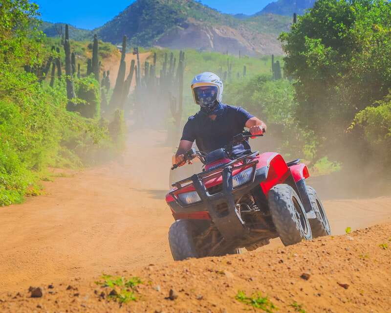 Cabo: Beach & Desert Single ATV Tour with Tequila Tasting - Across the desert trails