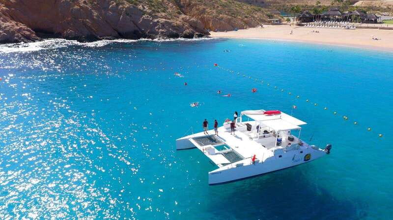 Cabo Catamaran Snorkel: Arch & Santa Maria, Open Bar, Snacks - Santa Maria Bay: the hour reserved for snorkeling