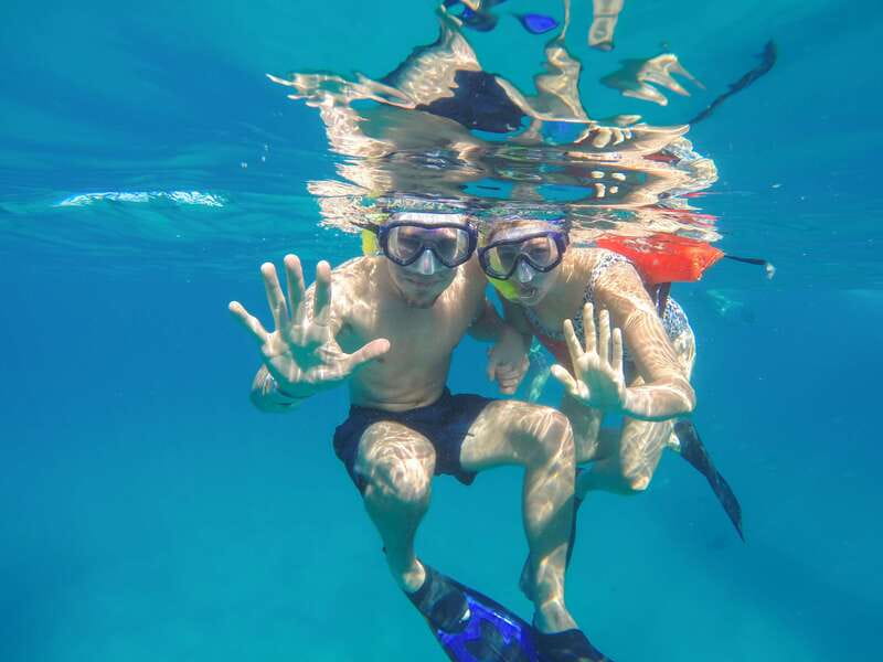 Cabo Catamaran Snorkel: Arch & Santa Maria, Open Bar, Snacks - Meeting at Pier D in Cabo San Lucas Marina