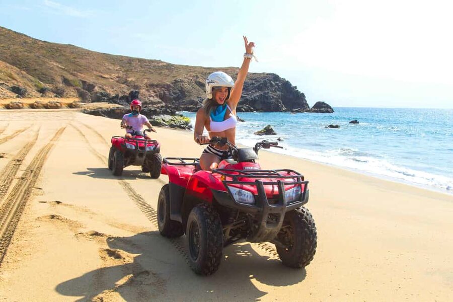 Cabo San Lucas: Beach & Desert ATV Tour with Tequila Tasting - From Cabo hotels to the Baja backcountry