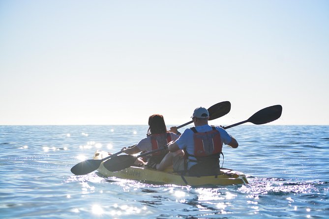 Cabo San Lucas Glass Bottom Kayak Tour and Snorkel at Two Bays - The coastal route: pretty views and a real workout