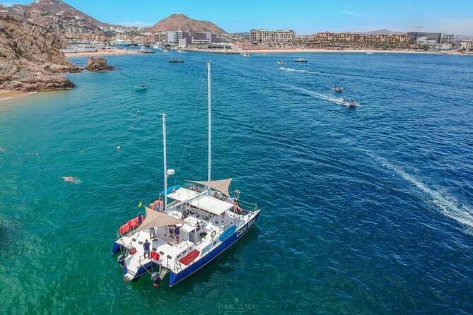 Cabo San Lucas Three Hour Private Boat Snorkeling Tour - El Arco and Lover’s Beach from the water