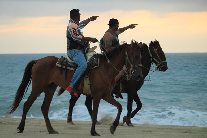Cabo White Sand Horseback Riding Tour and Tequila Tasting - Reaching the white-sand beach