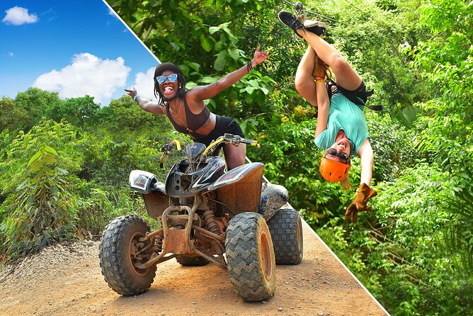 Cancun ATV Jungle Adventure, Ziplines, Cenote and Tequila Tasting - ATV riding on the Mayan jungle track