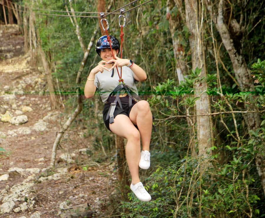 Cancún: ATV, Zipline, and Cenote Adventure with Lunch - ATV riding on rough jungle trails