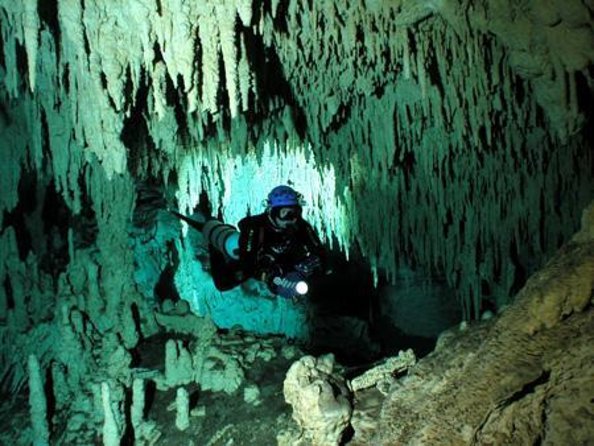 Cancun Cenote Tour: Snorkeling, Rappelling and Ziplining - From Cancun hotels to Rancho San Felipe