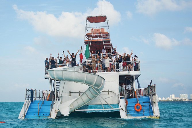 Cancun Dancer Cruise to Isla Mujeres with Snorkeling and Lunch - Fajitas, guacamole, and the open bar
