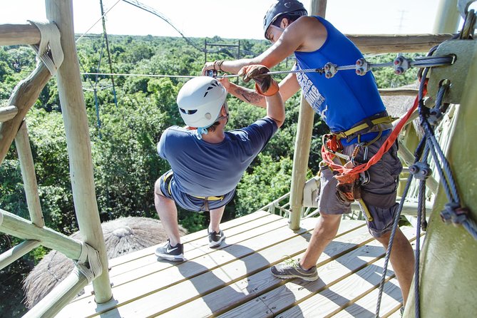 Cancun Extreme Zipline Canopy Tour - The cenote swim is the best change of pace