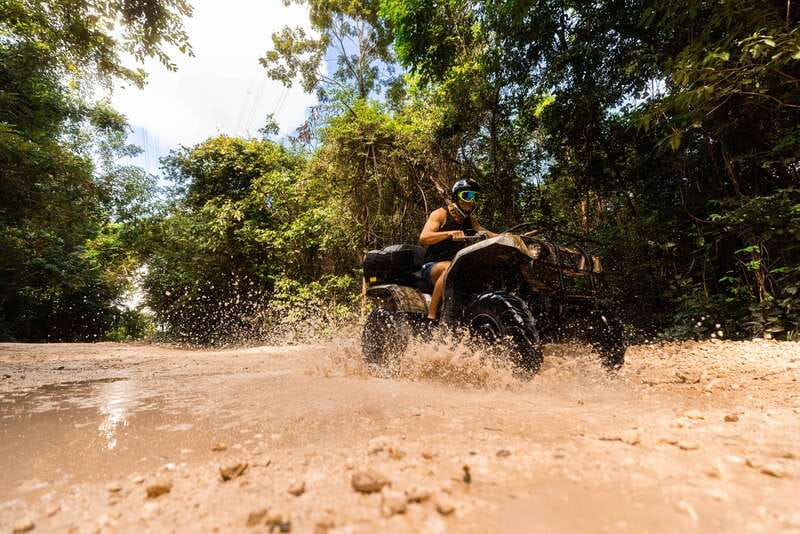 Cancun: Jungle ATV Tour, Ziplining, and Cenote Swim - Key points at a glance