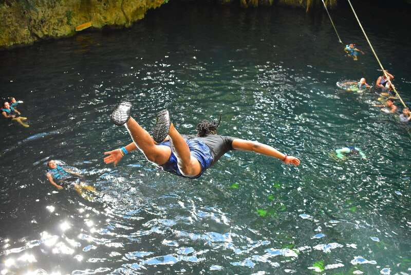 Cancun: Jungle ATV Tour, Ziplining, and Cenote Swim - Cooling off at Cenote Verde Lucero