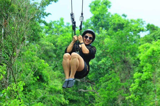 Cancun Mayan Pass: ATV, Cenote, Zipline, Transportation & Horses - Four ziplines and bridges above the trees