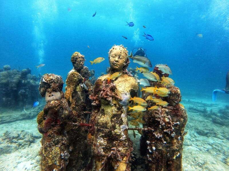 Cancun: Musa Underwater Museum & Reef Discover Scuba Diving - Speedboat travel to the underwater museum