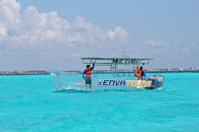 Cancún: Nichupté Lagoon Transparent Boat Tour with Drinks - Meeting at Marina Kaybal in Cancún