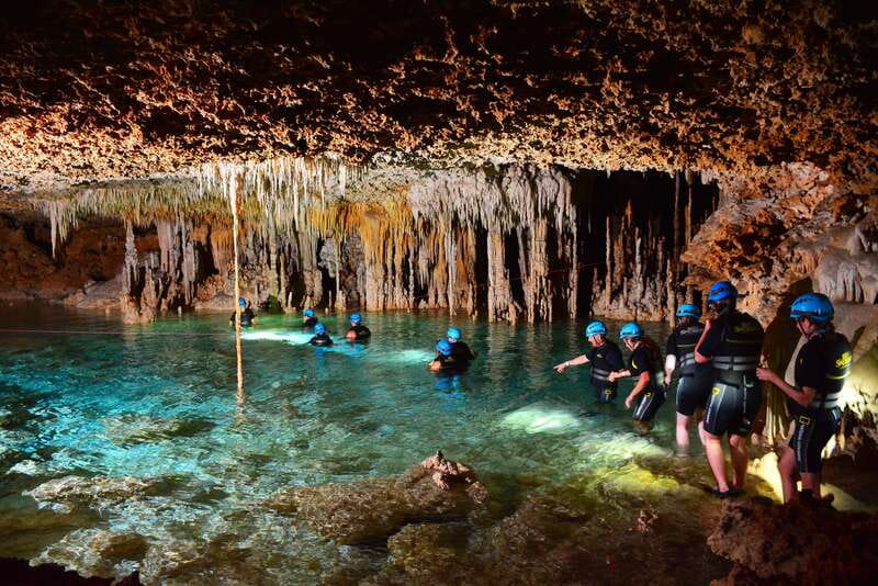 Cancun/Playa del Carmen: Tickets to Rio Secreto and Lunch - From hotel pickup to the reserve