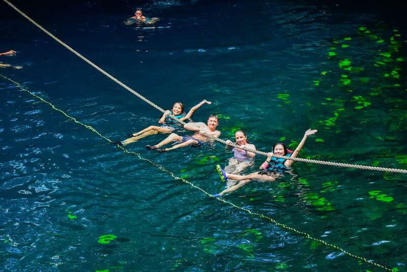 Cancun & Riviera Maya: ATV, Zipline, & Cenote Combo Tour - Three ziplines above the trees