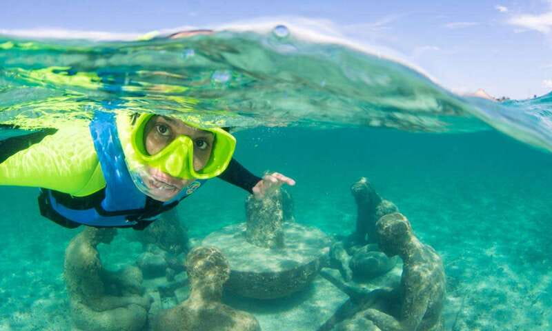 Cancun: Snorkeling Tour at MUSA The Underwater Museum - The boat ride across Isla Mujeres Bay