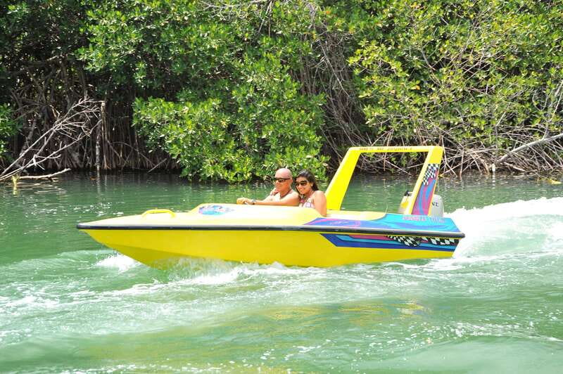 Cancun: Speedboat Mangrove Jungle & Snorkel Tour - Speeding through Nichupte Lagoon’s mangrove channels