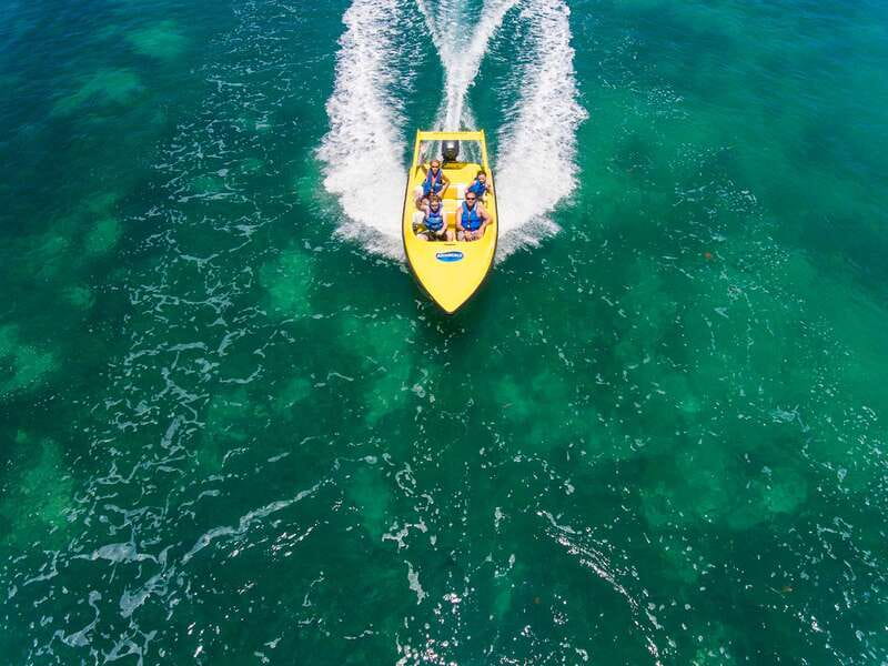 Cancun: Speedboat Mangrove Jungle & Snorkel Tour - Leaving the mangroves for Punta Nizuc