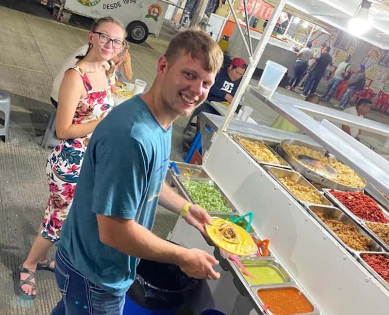 Cancun Taco Tour: Street Food & Tequila Tasting in Downtown - Seafood, pastor, suadero, and the serious taco round
