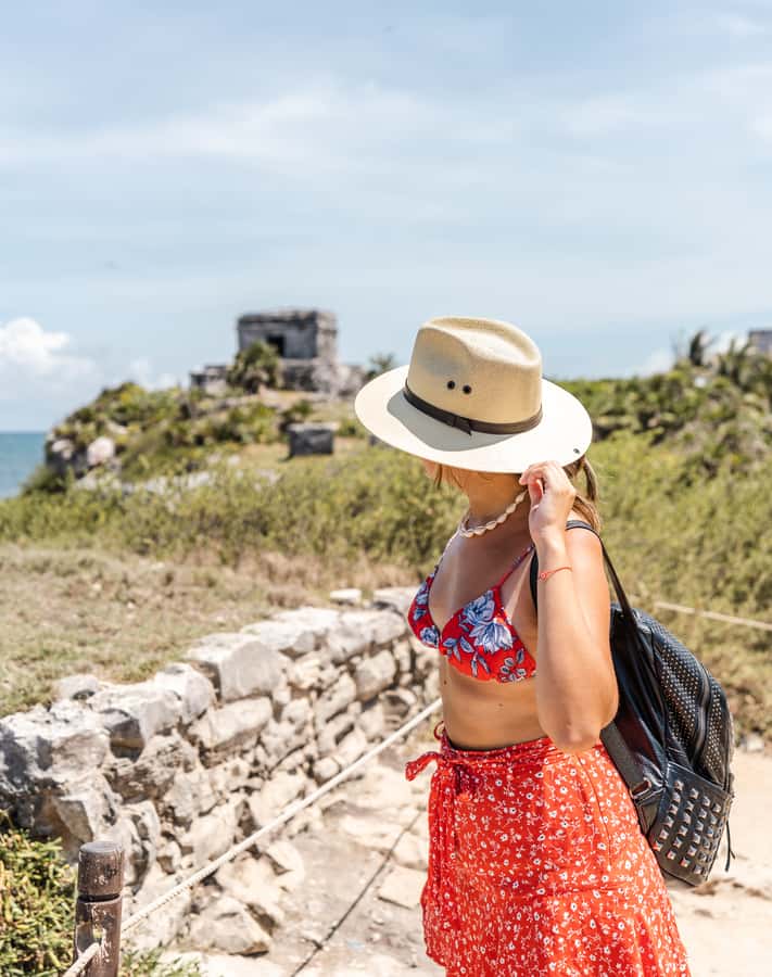 Cancun: Tulum & Coba with Cenote, Cave Exploration and Lunch - Tulum’s ruins beside the Caribbean