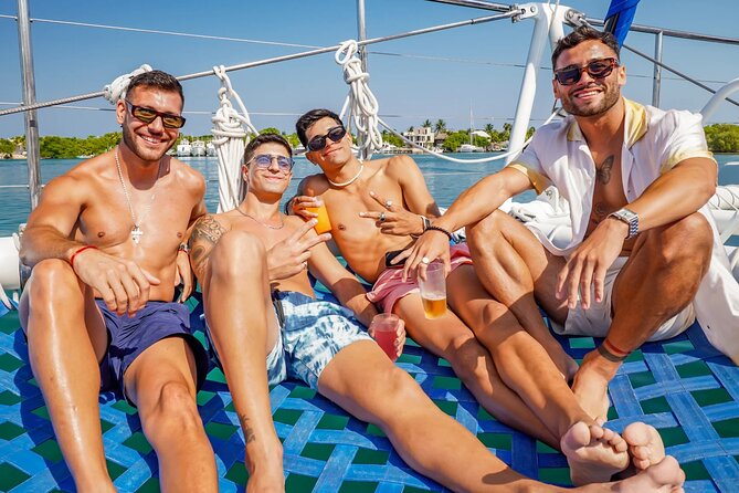 Catamaran Booze Party With Open Bar in Cancun - Marina Las Perlas at 1:00 pm