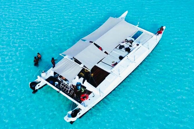 Catamaran Snorkel Adventure to El Cielo and The Money Bar Beach - Ceviche, fruit, chips, and the open bar