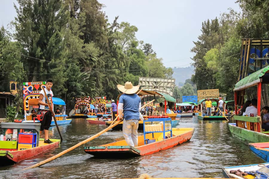 CDMX: Xochimilco, Coyoacan, Frida Kahlo Museum & Murals Tour - UNAM’s murals and volcanic stadium