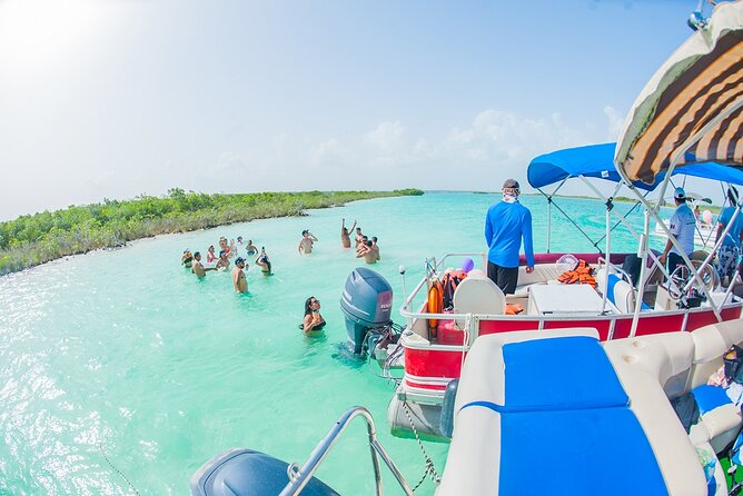 CHACCHOBEN Ruins and BACALAR Lagoon Boat Excursion from Costa Maya - Cruising the seven-color Bacalar Lagoon
