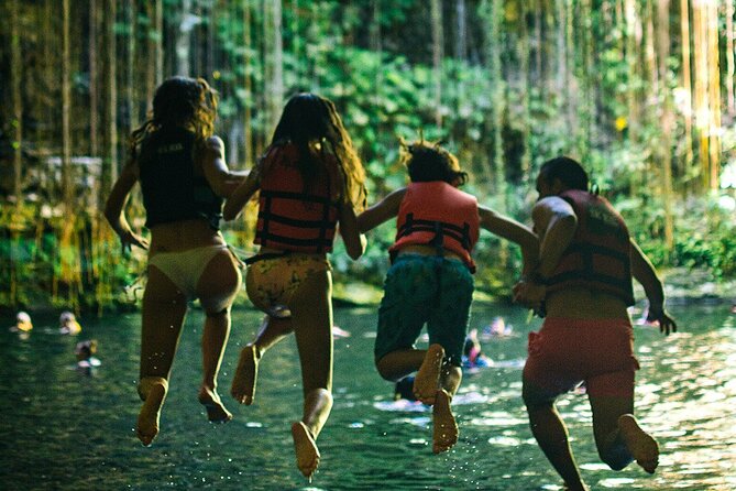 Chichen Itza Private Tour plus Cenote and Valladolid Visit - Cooling off at Cenote Saamal