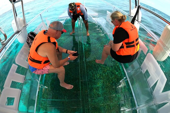 Clearboat: Glass-bottom boat ride to the Caribean Sea - Guides, captains, and the photo routine