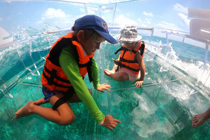 Clearboat: Glass-bottom boat ride to the Caribean Sea - From Cancun to the Playa Langosta reef