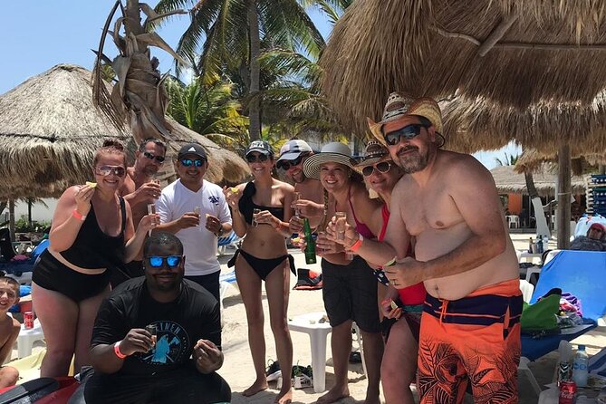 Costa Maya All Included Beach Break from Cruise Port - Lunch with ceviche, snack platters, and burgers